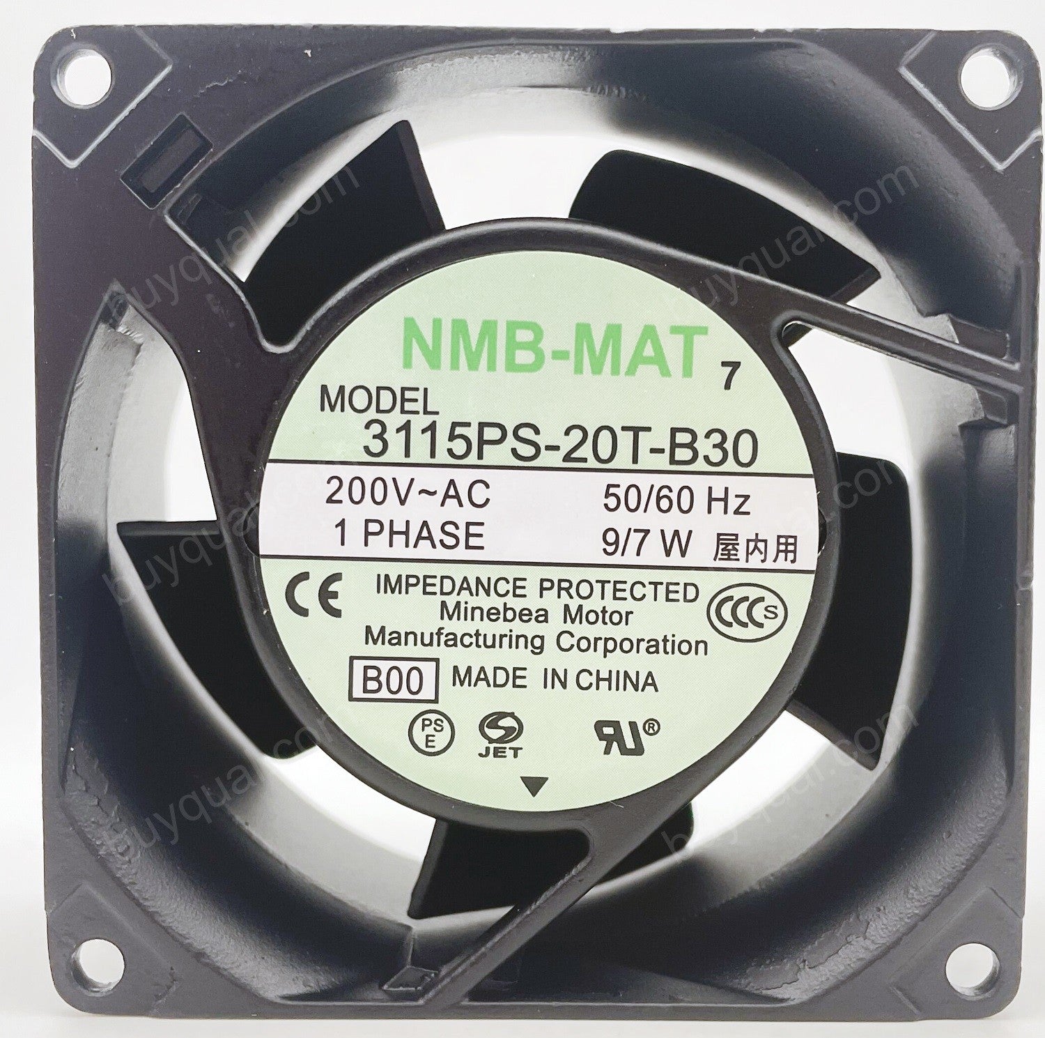NMB 3115PS-20T-B30-B00 3115PS-20T-B30 200V 9/7W  Cooling Fan NMB 3115PS-20T-B30-B00 3115PS-20T-B30 200V 9/7W  Cooling Fan